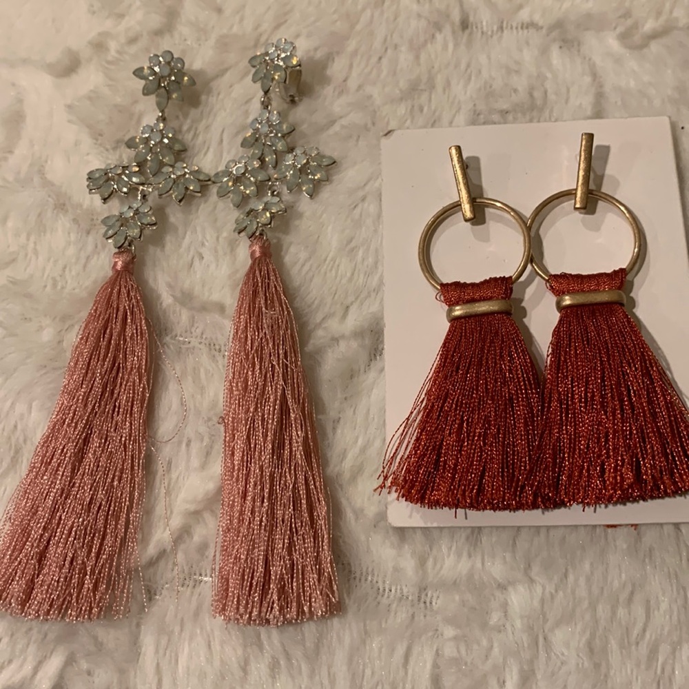 Earrings with‎ tassel,beautiful.